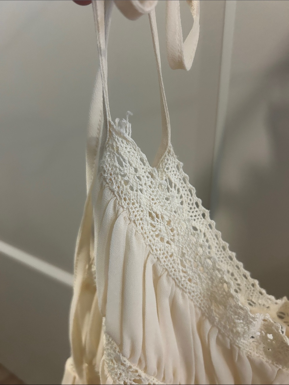 Tie-Shoulder Ruffle Tank - Picture 4 of 4